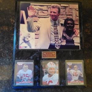 Joe Montana 2000 SF 49ers Hall of fame Plaque